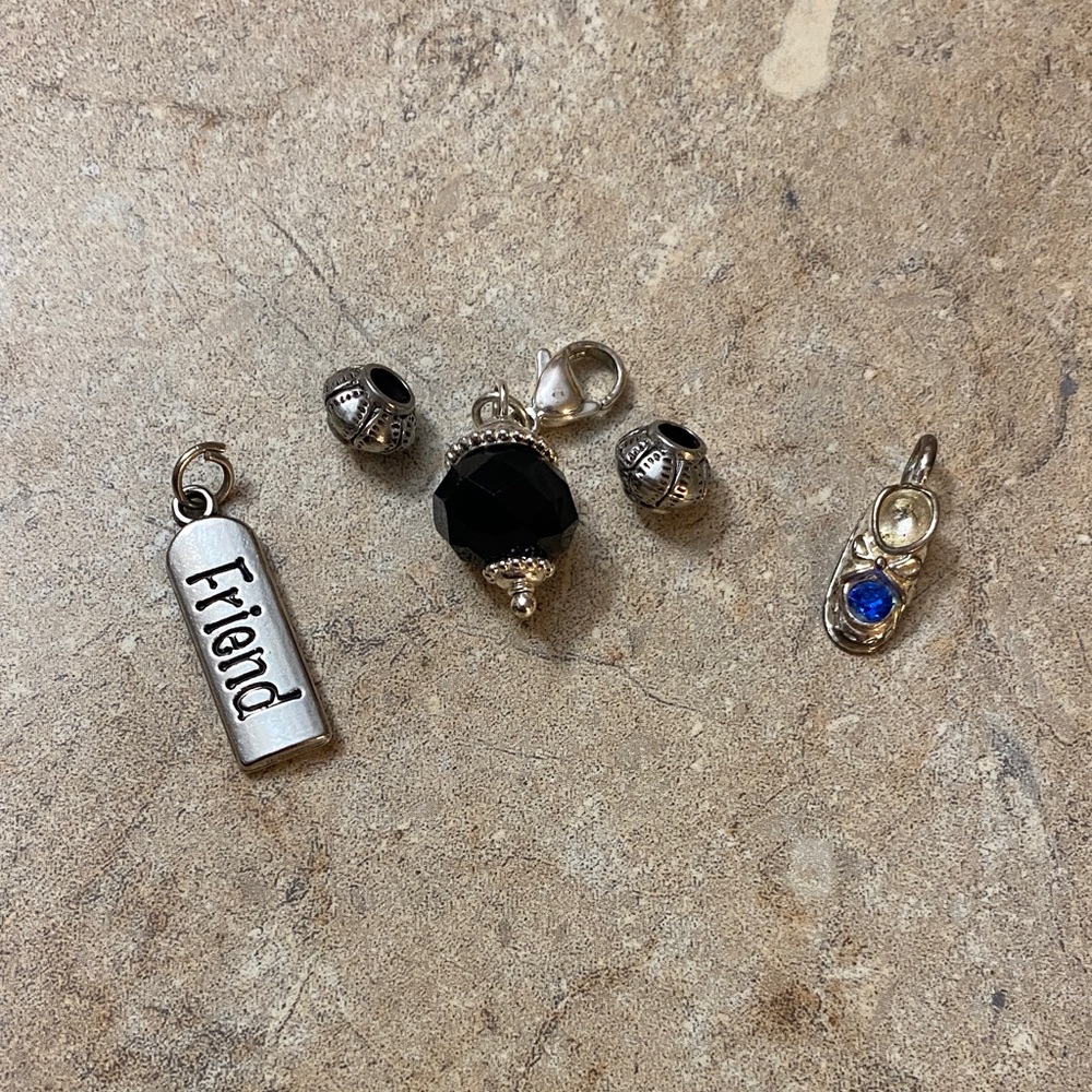 Silver and Black Charm Collection